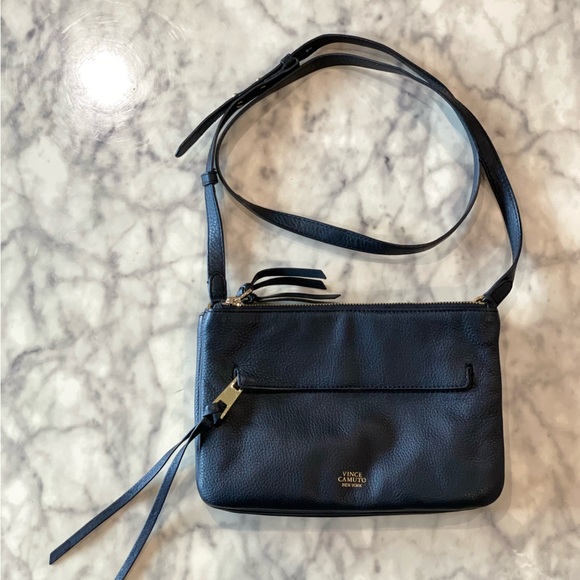 Vince Camuto Black Leather Crossbody Bag - Picture 3 of 15
